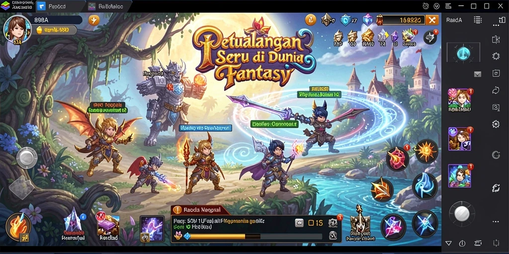 Screenshot gameplay 898A yang menampilkan petualangan mendebarkan.