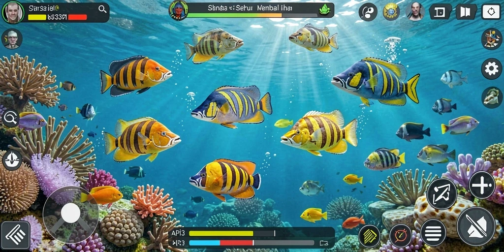 Tampilan gameplay seru dari game Tembak Ikan API33.