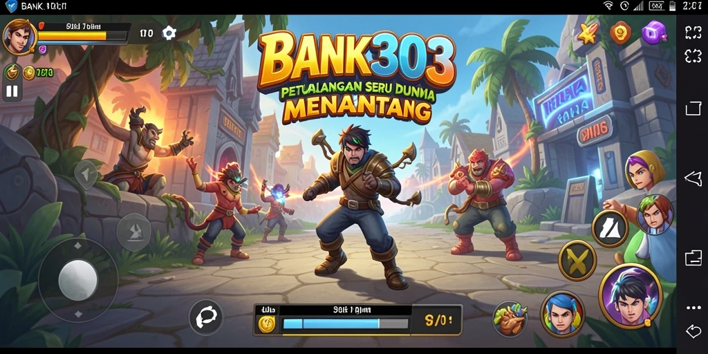 Tangkapan layar dari gameplay seru BANK303 yang menunjukkan aksi petualangan.