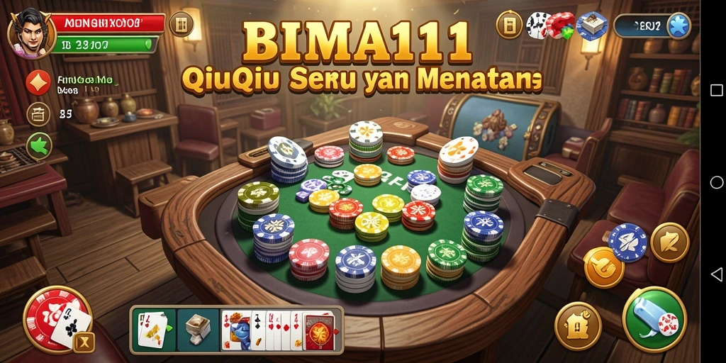 Tampilan gameplay QiuQiu yang seru dan menarik di BIMA11.