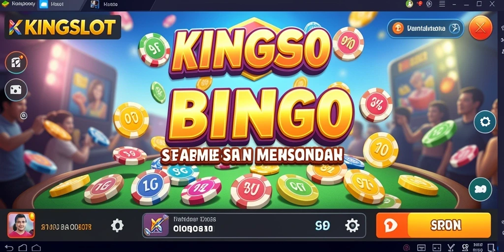 Tampilan gameplay KINGSLOT yang menampilkan suasana permainan Bingo.