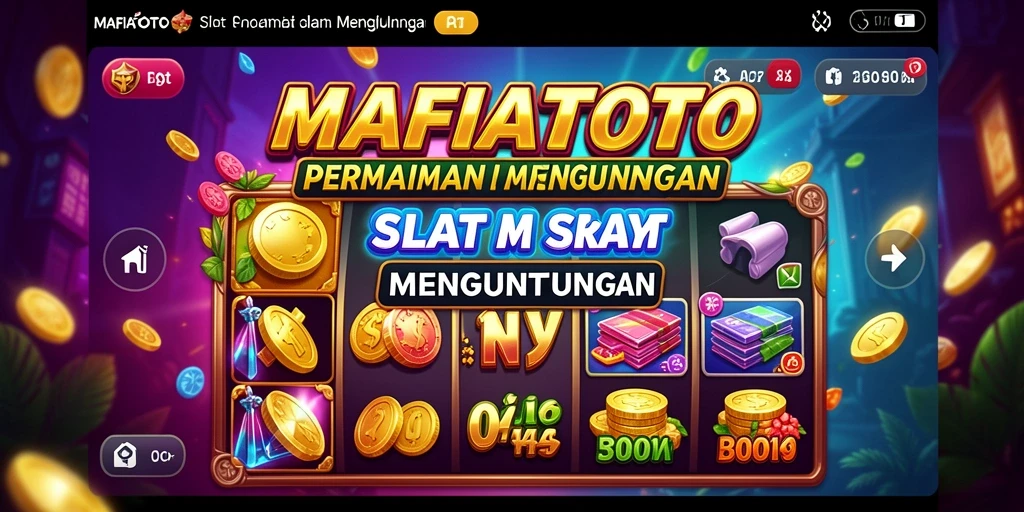 Screenshot utama MAFIATOTO menampilkan grafis slot yang menarik.