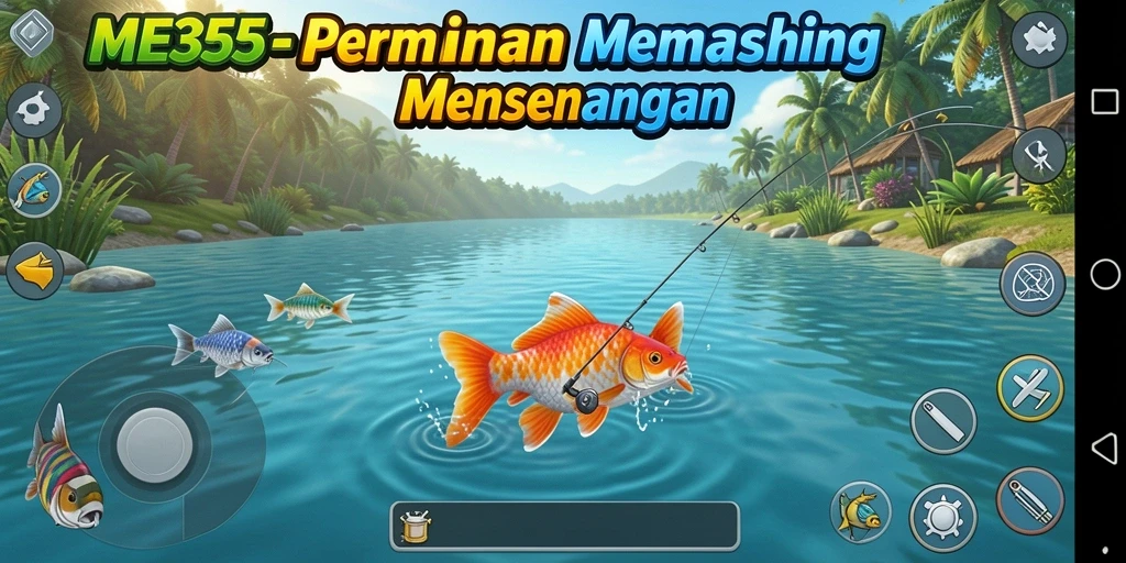 Tampilan menarik gameplay ME355 dengan pengalaman memancing yang realistis.