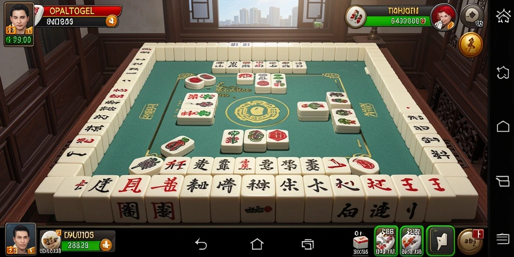 Gameplay menarik dari OPALTOGEL dengan elemen Mahjong yang seru.