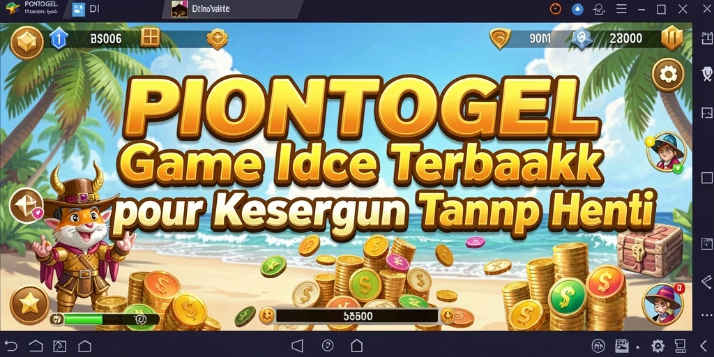 Tampilan gameplay menarik dari PIONTOGEL yang menampilkan kemajuan idle.