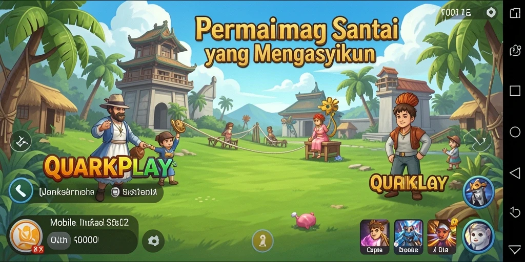 Screenshot utama menampilkan gameplay santai dan menarik dari QUARKPLAY.