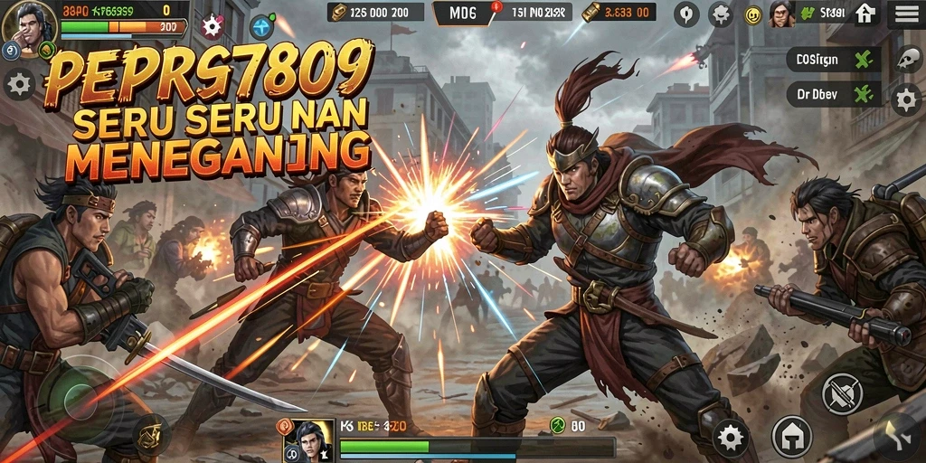 Tangkapan layar gameplay RP6789 menampilkan aksi pertarungan yang intens dan mendebarkan.