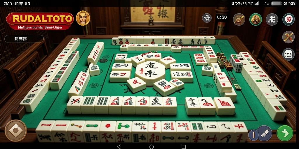 Screenshot RUDALTOTO menunjukkan kegembiraan bermain Mahjong yang seru.