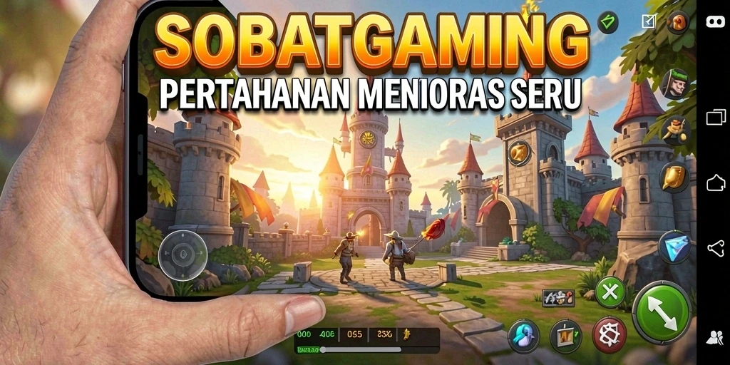 Tampilan gameplay Tower Defense yang seru dan menegangkan.