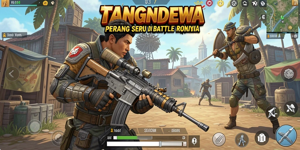 Gameplay seru dari TANGANDEWA dalam aksi Battle Royale.