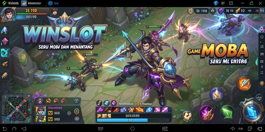 Screenshot gameplay WINSLOT menampilkan pertarungan seru dan karakter unik.