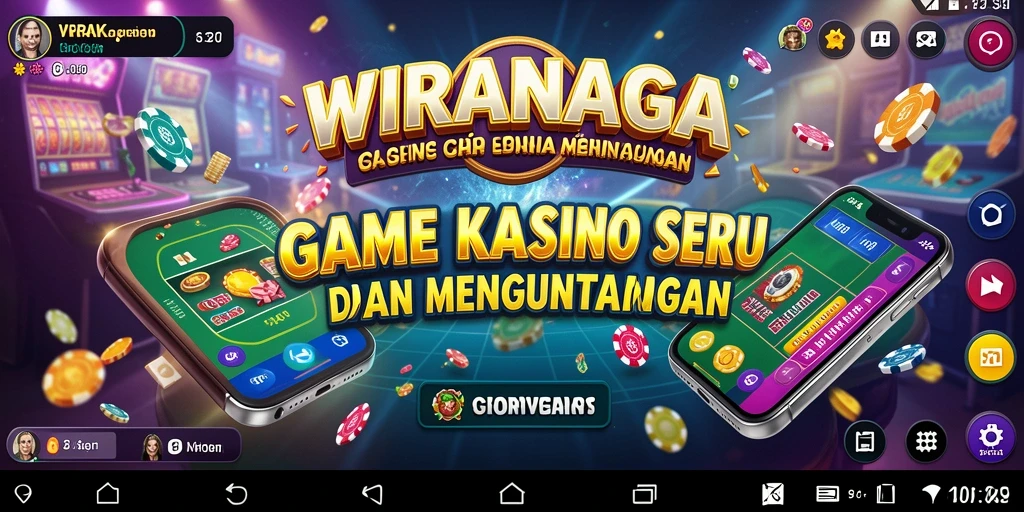 Tampilan gameplay Kasino yang menarik di WIRANAGA.
